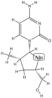 2(1H)-Pyrimidinone,4-amino-1-(2,3-dideoxy-2-methyl-bta-D-threo-pentofuranosyl)-(9CI) CAS#: 792160-40-8