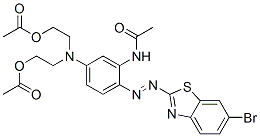 2,2'-[[3-acetamido-4-[(6-bromobenzothiazol-2-yl)azo]phenyl]imino]diethyl diacetate CAS#: 73287-54-4