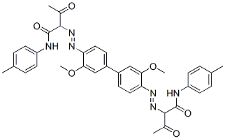 2,2'-[(3,3'-Dimethoxy[1,1'-biphenyl]-4,4'-diyl)bis(azo)]bis[N-(4-methylphenyl)-3-oxobutanamide] CAS#: 76233-79-9
