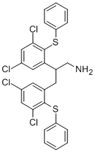 2,3-Bis(3,5-dichloro-2-(phenylthio)phenyl)propylamine CAS#: 79332-40-4