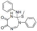 2,3-Dihydro-2-(methylthio)-3-phenyl-2-(phenylamino)-1H-1,3,5-triazepine-6,7-dione CAS#: 74793-07-0