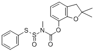 2,3-Dihydro-2,2-dimethylbenzofuranyl-7-(methyl)(phenylthiosulfinyl)car bamate CAS#: 77267-56-2
