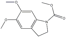 2,3-Dihydro-5,6-dimethoxy-1-(methoxycarbonyl)-1H-indole CAS#: 74054-32-3