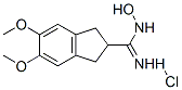 2,3-dihydro-N-hydroxy-5,6-dimethoxy-1H-indene-2-carboxamidine monohydrochloride CAS#: 79660-76-7