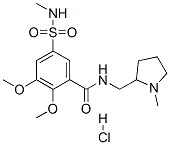 (-)-2,3-dimethoxy-5-[(methylamino)sulphonyl]-N-[(1-methyl-2-pyrrolidinyl)methyl]benzamide monohydrochloride CAS#: 74651-65-3