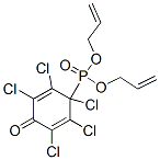 2,3,4,5,6-Pentachloro-4-[di(allyloxy)phosphinyl]-2,5-cyclohexadien-1-one CAS#: 73806-36-7