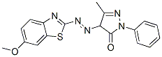 2,4-Dihydro-4-[(6-methoxybenzothiazol-2-yl)azo]-5-methyl-2-phenyl-3H-pyrazol-3-one CAS#: 73038-34-3