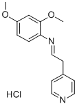 2,4-Dimethoxy-N-(1-(4-pyridinyl)ethylene)benzenamine monohydrochloride CAS#: 75273-84-6