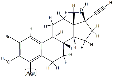 2,4-dibromo-17-ethynyl(6,7)estradiol CAS#: 79769-52-1