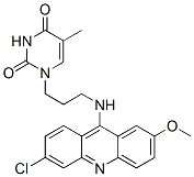 2,4(1H,3H)-Pyrimidinedione, 1-(3-((6-chloro-2-methoxy-9-acridinyl)amin o)propyl)-5-methyl- CAS#: 79953-25-6