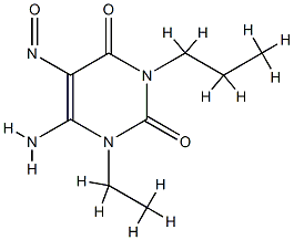 2,4(1H,3H)-Pyrimidinedione,6-amino-1-ethyl-5-nitroso-3-propyl-(9CI) CAS#: 752222-79-0