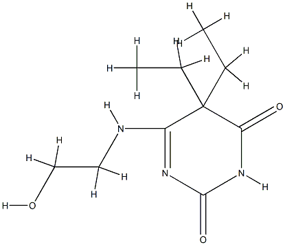 2,4(3H,5H)-Pyrimidinedione,5,5-diethyl-6-[(2-hydroxyethyl)amino]-(9CI) CAS#: 796886-42-5