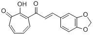 2,4,6-CYCLOHEPTATRIEN-1-ONE, 3-[3-(1,3-BENZODIOXOL-5-YL)-1-OXO-2-PROPENYL]-2-HYDROXY- CAS#: 77633-05-7