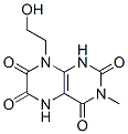 2,4,6,7(1H,3H)-Pteridinetetrone,  5,8-dihydro-8-(2-hydroxyethyl)-3-methyl- CAS#: 76641-65-1