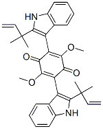 2,5-Bis[2-(1,1-dimethyl-2-propenyl)-1H-indol-3-yl]-3,6-dimethoxy-2,5-cyclohexadiene-1,4-dione CAS#: 78723-17-8