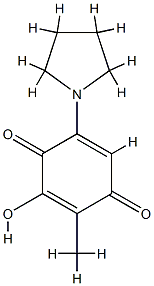 2,5-Cyclohexadiene-1,4-dione,3-hydroxy-2-methyl-5-(1-pyrrolidinyl)-(9CI) CAS#: 77357-56-3