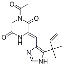 2,5-Piperazinedione, 1-acetyl-3-[[5-(1,1-diMethyl-2-propenyl)-1H-iMidazol-4-yl]Methylene]-, (3Z)- CAS#: 714273-82-2