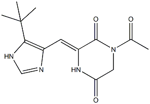 2,5-Piperazinedione, 1-acetyl-3-[[5-(1,1-dimethylethyl)-1H-imidazol-4-yl]methylene]-, (3Z)- CAS#: 714273-84-4