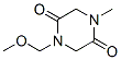 2,5-Piperazinedione,1-(methoxymethyl)-4-methyl-(9CI) CAS#: 79247-68-0