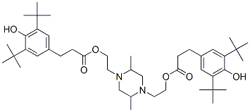 (2,5-dimethylpiperazine-1,4-diyl)diethylene bis[3-[3,5-di-tert-butyl-4-hydroxyphenyl]propionate] CAS#: 76891-00-4
