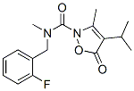 2(5H)-Isoxazolecarboxamide,  N-[(2-fluorophenyl)methyl]-N,3-dimethyl-4-(1-methylethyl)-5-oxo- CAS#: 706803-66-9