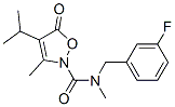 2(5H)-Isoxazolecarboxamide,  N-[(3-fluorophenyl)methyl]-N,3-dimethyl-4-(1-methylethyl)-5-oxo- CAS#: 706803-68-1
