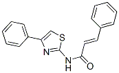 (2E)-3-Phenyl-N-(4-phenyl-1,3-thiazol-2-yl)-2-propenamide CAS#: 74675-87-9