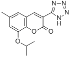2H-1-Benzopyran-2-one, 6-methyl-8-(1-methylethoxy)-3-(1H-tetrazol-5-yl )- CAS#: 76239-42-4