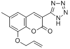 2H-1-Benzopyran-2-one, 6-methyl-8-(2-propenyloxy)-3-(1H-tetrazol-5-yl) - CAS#: 76239-46-8