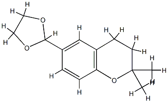 2H-1-Benzopyran,6-(1,3-dioxolan-2-yl)-3,4-dihydro-2,2-dimethyl-(9CI) CAS#: 773102-09-3