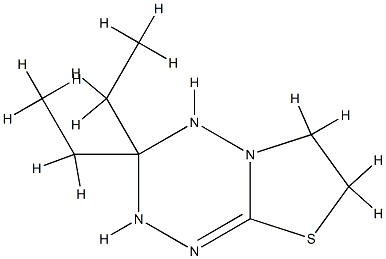 2H-Thiazolo[3,2-b]-1,2,4,5-tetrazine,3,3-diethyl-3,4,6,7-tetrahydro-(9CI) CAS#: 786633-37-2
