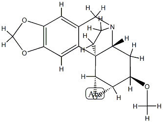 2H,5H-4,10b-Ethano(1,3)dioxolo(4,5-j)oxireno(a)phenanthridine,1a,3,3a, 10c-tetrahydro-2-methoxy-, (1aS,2R,3aR,4S,10bS,10cR)- CAS#: 79659-60-2