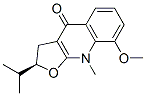 [2R,(-)]-3,9-Dihydro-8-methoxy-9-methyl-2-isopropylfuro[2,3-b]quinoline-4(2H)-one CAS#: 82-40-6