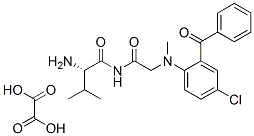 (2S)-2-amino-N-[2-[(2-benzoyl-4-chloro-phenyl)-methyl-amino]acetyl]-3- methyl-butanamide, oxalic acid CAS#: 74088-44-1