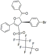 ((2S,3R)-3-(4-BROMOPHENYL)-4-(4-CHLORO-1,1,2,2,3,3,4,4-OCTAFLUOROBUTYLSULFONYL)-5-PHENYL-2,3-DIHYDROFURAN-2-YL)(PHENYL)METHANONE CAS#: 771491-22-6