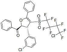 ((2S,3R)-4-(4-CHLORO-1,1,2,2,3,3,4,4-OCTAFLUOROBUTYLSULFONYL)-3-(3-CHLOROPHENYL)-5-PHENYL-2,3-DIHYDROFURAN-2-YL)(PHENYL)METHANONE CAS#: 771491-55-5