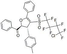 ((2S,3R)-4-(4-CHLORO-1,1,2,2,3,3,4,4-OCTAFLUOROBUTYLSULFONYL)-5-PHENYL-3-P-TOLYL-2,3-DIHYDROFURAN-2-YL)(PHENYL)METHANONE CAS#: 771491-30-6