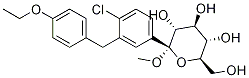 (2S,3R,4S,5S,6R)-2-(4-chloro-3-(4-ethoxybenzyl)phenyl)-6-(hydroxyMethyl)-2-Methoxytetrahydro-2H-pyran-3,4,5-triol CAS#: 714269-57-5