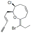[2S,3S,5Z,8Z,(-)]-8-(1-Bromopropylidene)-3-chloro-3,4,7,8-tetrahydro-2-[(2E)-2-pentene-4-yne-1-yl]-2H-oxocin CAS#: 75443-71-9