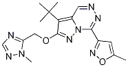 3-(1,1-Dimethylethyl)-7-(5-methyl-3-isoxazolyl)-2-[(1-methyl-1H-1,2,4-triazol-5-yl)methoxy]-pyrazolo[1,5-d][1,2,4]triazine CAS#: 783331-24-8
