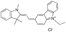 3-[(1,3-dihydro-1,3,3-trimethyl-2H-indol-2-ylidene)ethylidene]-9-ethyl-3H-carbazolium chloride CAS#: 72828-91-2