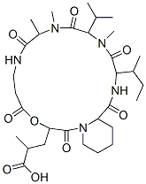 3-(16-butan-2-yl-10,11,14-trimethyl-2,5,9,12,15,18-hexaoxo-13-propan-2 -yl-4-oxa-1,8,11,14,17-pentazabicyclo[17.4.0]tricos-3-yl)-2-methyl-pro panoic acid CAS#: 79385-98-1