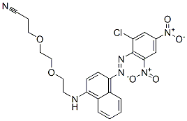 3-[2-[2-[[4-[(2-chloro-4,6-dinitrophenyl)azo]-1-naphthyl]amino]ethoxy]ethoxy]propiononitrile CAS#: 78527-62-5