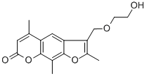 3-(2-HYDROXY-ETHOXYMETHYL)-2,5,9-TRIMETHYL-FURO[3,2-G]CHROMEN-7-ONE CAS#: 78318-60-2