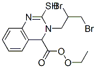 3-(2,3-Dibromopropyl)-3,4-dihydro-4-hydroxy-2-mercaptoquinazoline-4-carboxylic acid ethyl ester CAS#: 74332-98-2