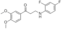 3-(2,4-DIFLUOROANILINO)-1-(3,4-DIMETHOXYPHENYL)-1-PROPANONE CAS#: 763116-77-4