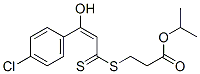 3-[[3-(4-Chlorophenyl)-3-hydroxy-1-thioxo-2-propenyl]thio]propionic acid isopropyl ester CAS#: 72347-56-9