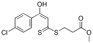 3-[[3-(4-Chlorophenyl)-3-hydroxy-1-thioxo-2-propenyl]thio]propionic acid methyl ester CAS#: 72347-57-0