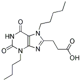 3-(3-BUTYL-2,6-DIOXO-7-PENTYL-2,3,6,7-TETRAHYDRO-1H-PURIN-8-YL)-PROPIONIC ACID CAS#: 743442-01-5