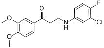 3-(3-CHLORO-4-FLUOROANILINO)-1-(3,4-DIMETHOXYPHENYL)-1-PROPANONE CAS#: 763119-57-9